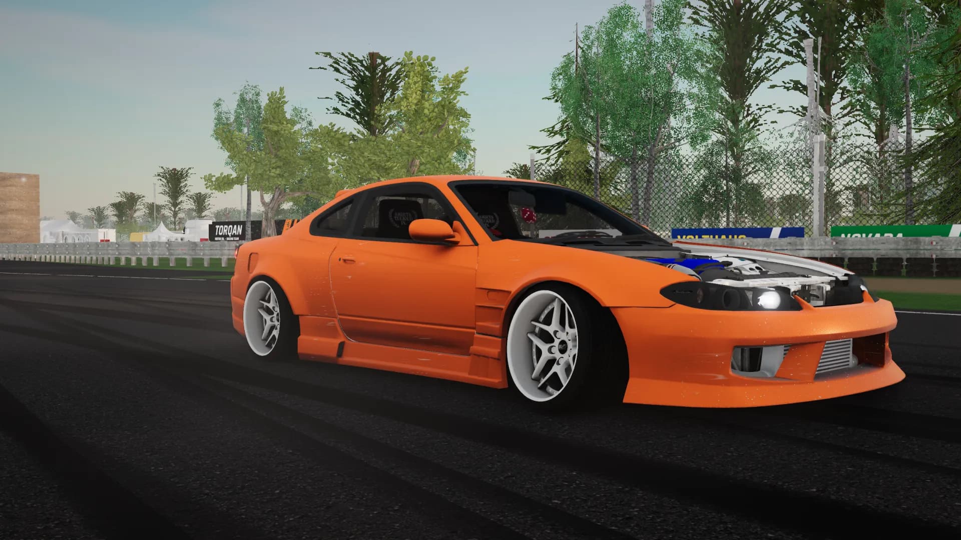 Nissan S15 in Sunset Orange