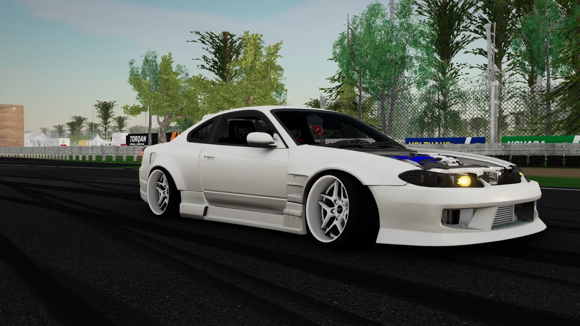 Nissan S15 in Pearl White
